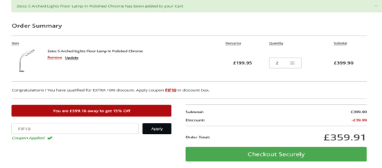 Furniture in Fashion Apply Coupon