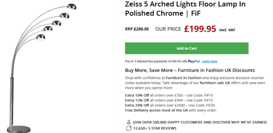 Products of Furniture in Fashion