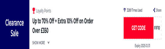 Promo Furniture in Fashion Code