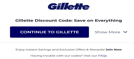 Copy Gillete Promo