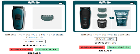 Gillete Pubic Hair Removal