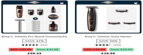 Gillete Beard Trimmers & Stylers
