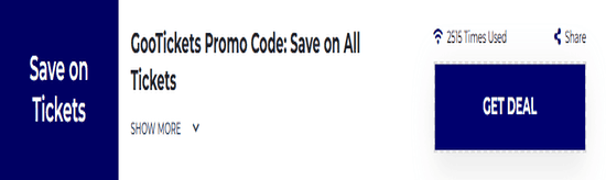 Promo GooTickets Code