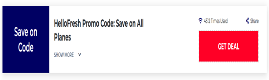 Promo HelloFresh Code