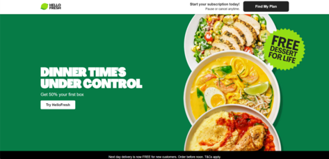 HelloFresh Website