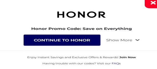 Honor Copy Promo