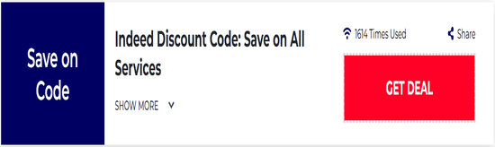 Promo Indeed Code