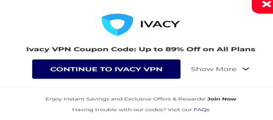 Copy Ivacy VPN Promo