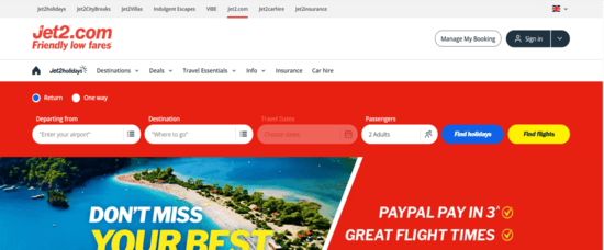 Jet2 Website