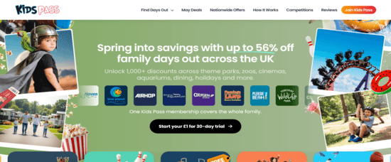 Kids Pass Website
