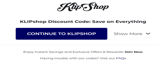 Copy KLIPshop Promo