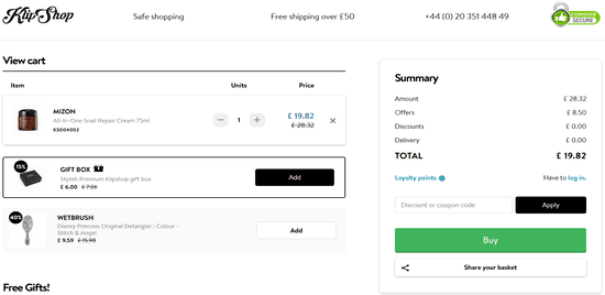 Products of KLIPshop