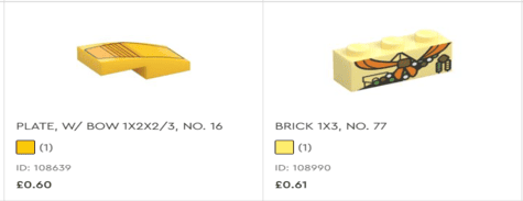 Lego Bricks and Pieces