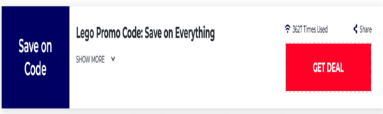 Promo Lego Code