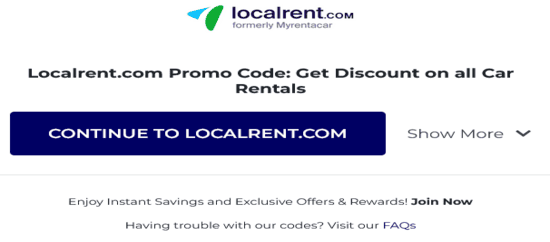 Copy Localrent.com Promo