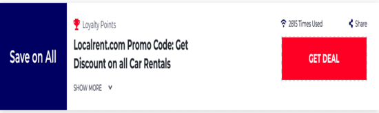 Promo Localrent.com Code