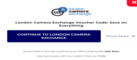 Copy London Camera Exchange Promo