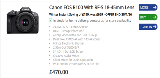 Products of London Camera Exchange