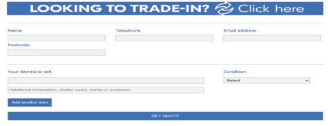 London Camera Exchange Trade-In/Sell