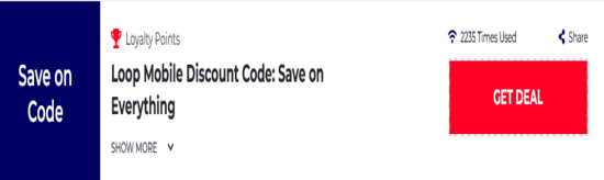 Promo Loop Mobile Code
