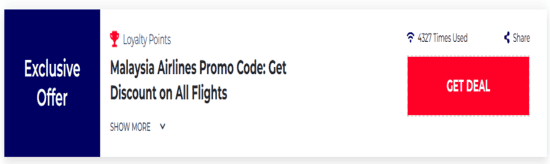 Promo Malaysia Airlines Code