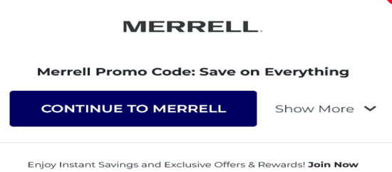 Copy MERRELL Promo
