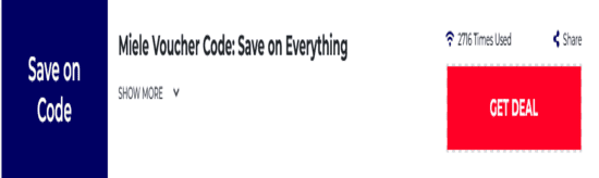 Promo Miele Code