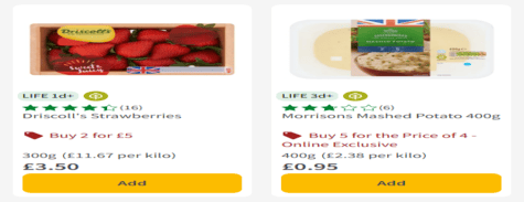 Fruit, Veg & Flowers Morrisons Grocery