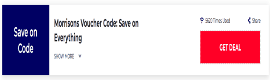 Morrisons Grocery Show Coupon