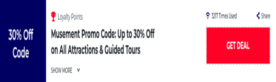 Promo Musement Code