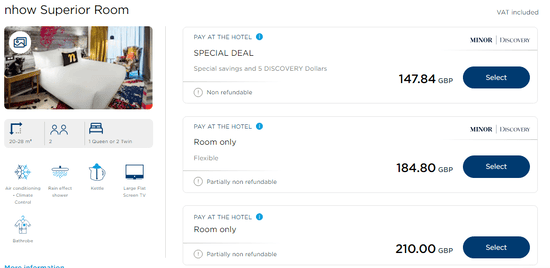 Products of NH Hotels