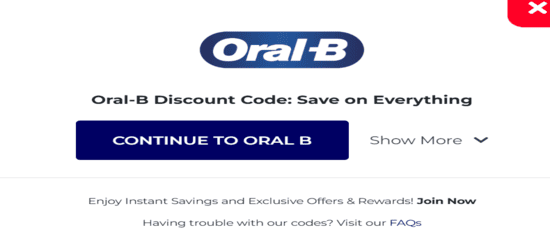 Copy Oral B Promo