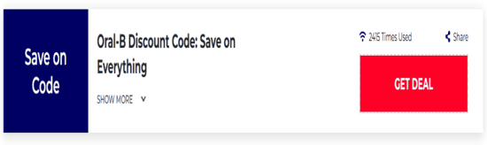 Promo Oral B Code