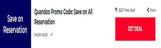 Promo Quandoo Code