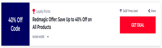 Promo Redmagic Code