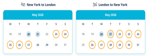 Premium Class Reward Flight Finder