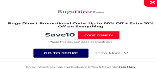 Copy Rugs Direct Promo
