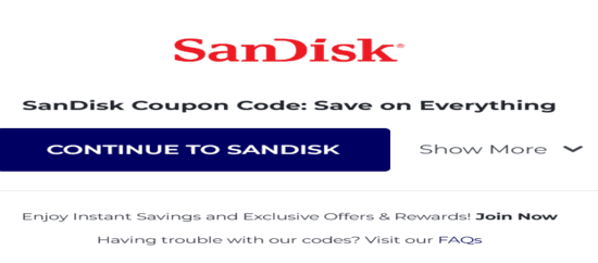 Copy SanDisk Promo
