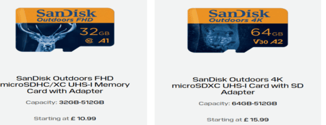 SanDisk Memory Cards