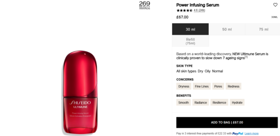 Shiseido Product