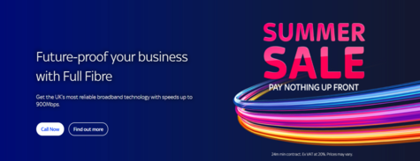 Full Fibre Broadband Sky Business