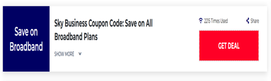 Sky Business Show Coupon