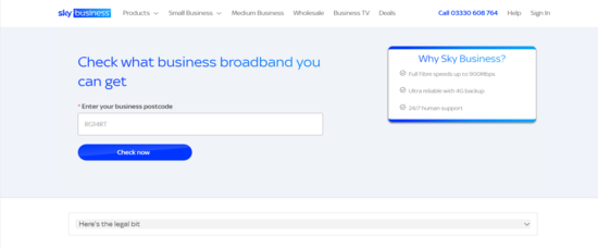 Sky Business Website