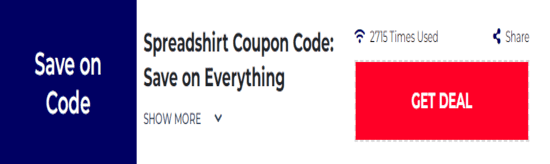 Promo Spreadshirt Code