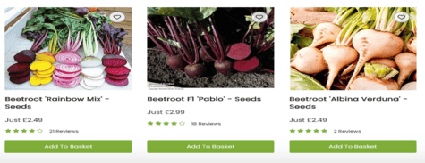 Suttons Vegetable Seeds