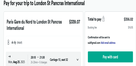 Products of Trainline