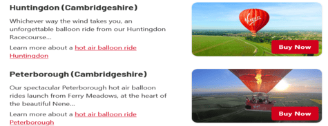 Virgin Balloon Flights East of England