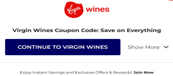 Copy Virgin Wine Promo