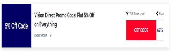 Promo Vision Direct Code